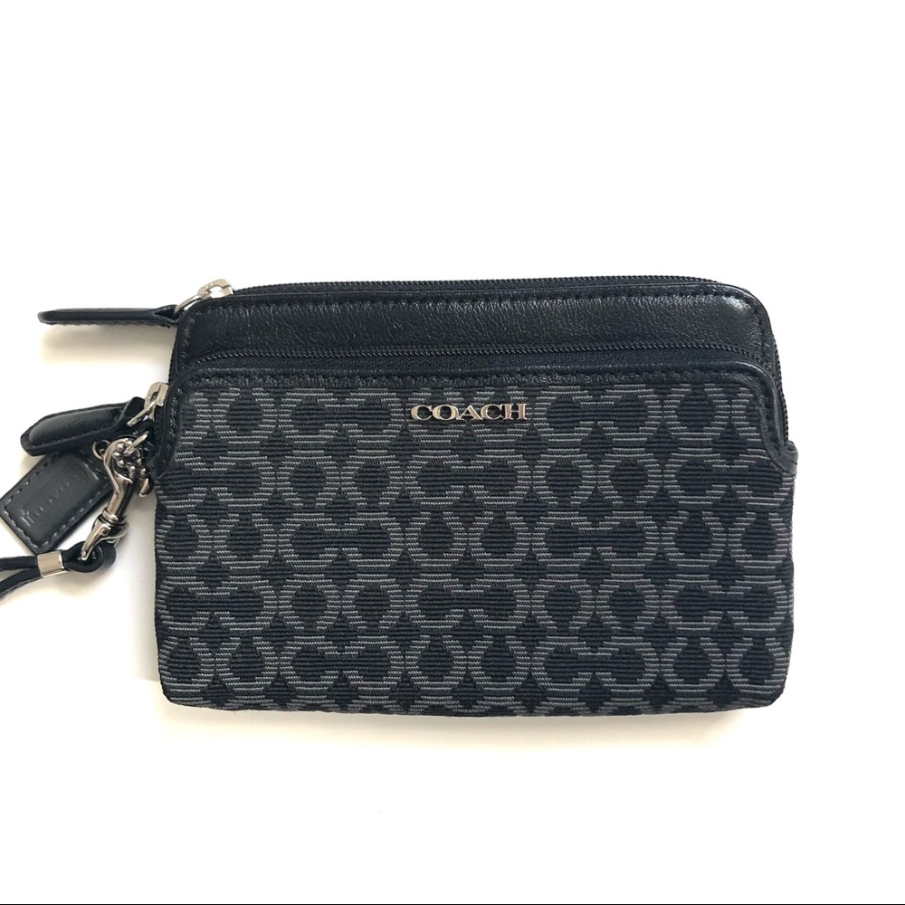 COACH Wristlet Black/Gray